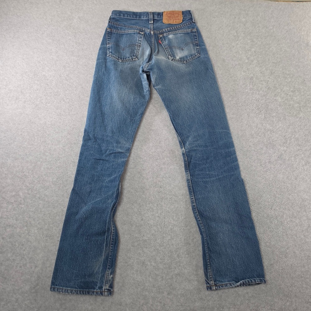 Vintage Levis 501 Jeans Mens 28x36 Blue Straight Leg Button Fly Made in USA
